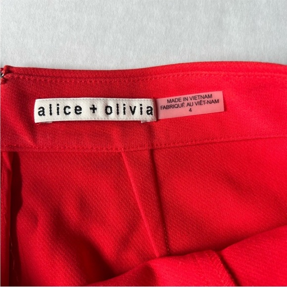 Alice and Olivia high waist red shorts. Excellent condition - Picture 4 of 8
